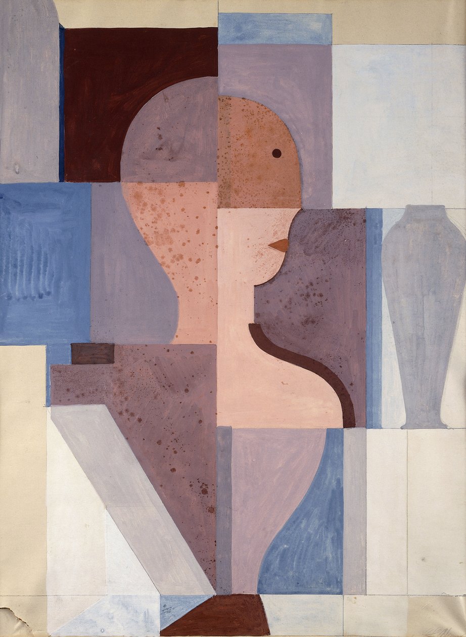 Félfigura felosztása jobbra alkotó: Oskar Schlemmer