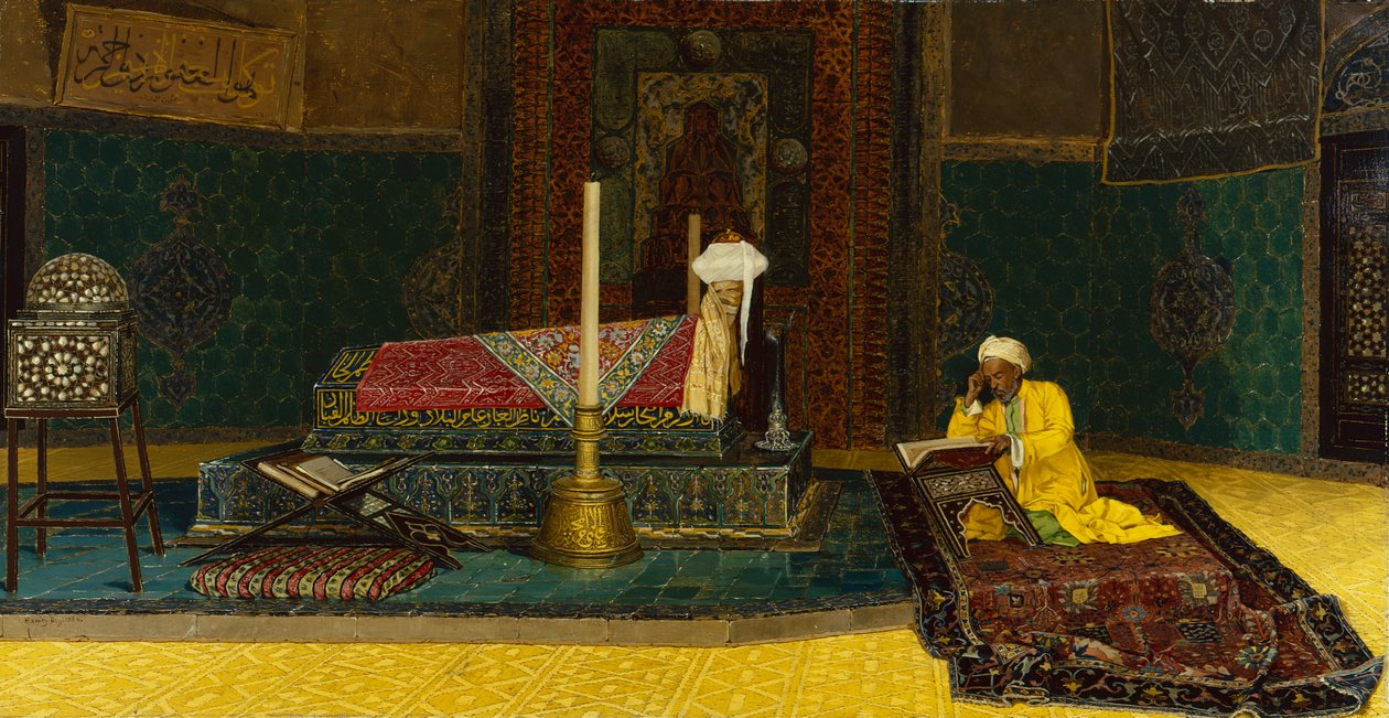 Mahomet sírjában alkotó: Osman Pacha Zadeh Hamdy Bey