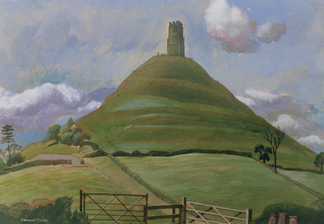 Glastonbury Tor (wc papíron) alkotó: Osmund Caine