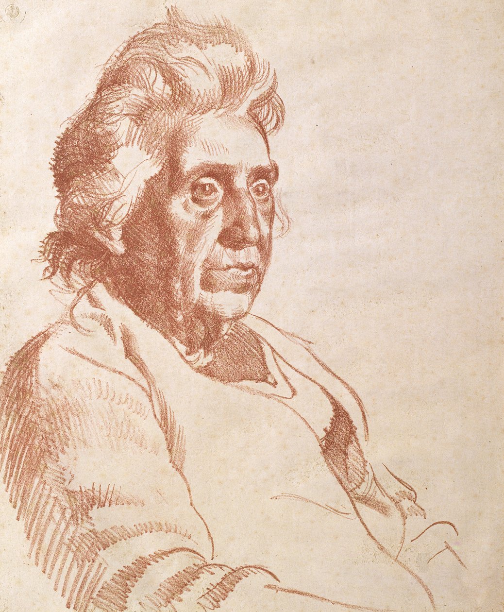 Egy idős hölgy portréja, 1938 alkotó: Osmund Caine