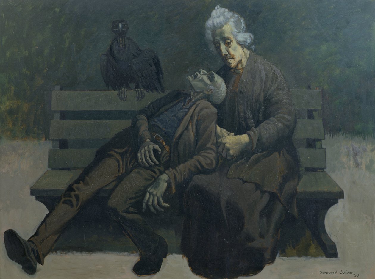 Egy pad Párizsban, 1960 alkotó: Osmund Caine