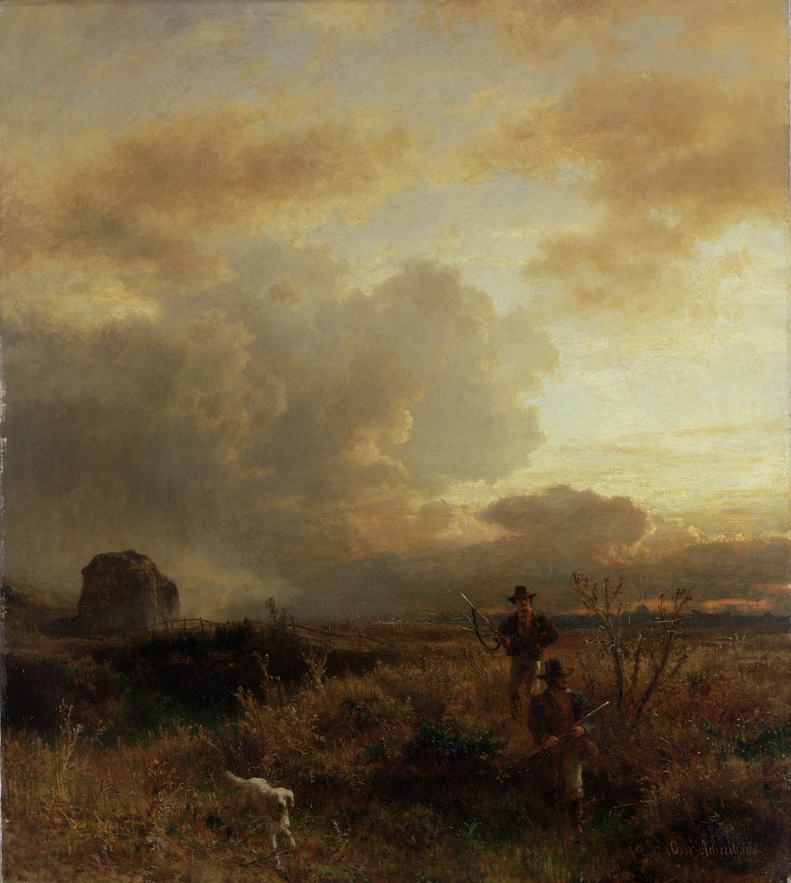 Tiszta zivatar a vidéken, 1857 alkotó: Oswald Achenbach
