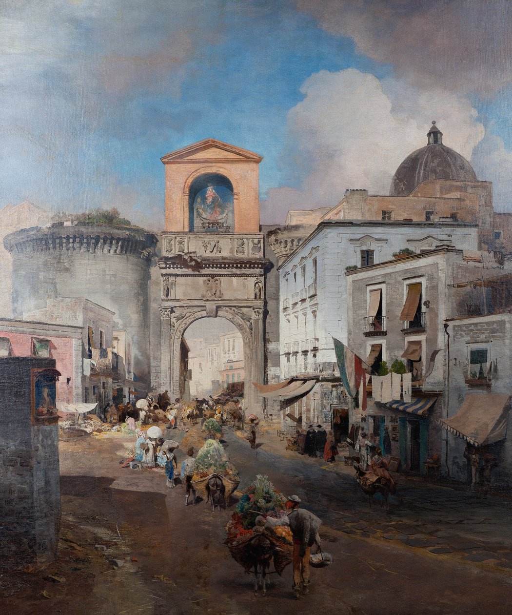Séta a piacra alkotó: Oswald Achenbach