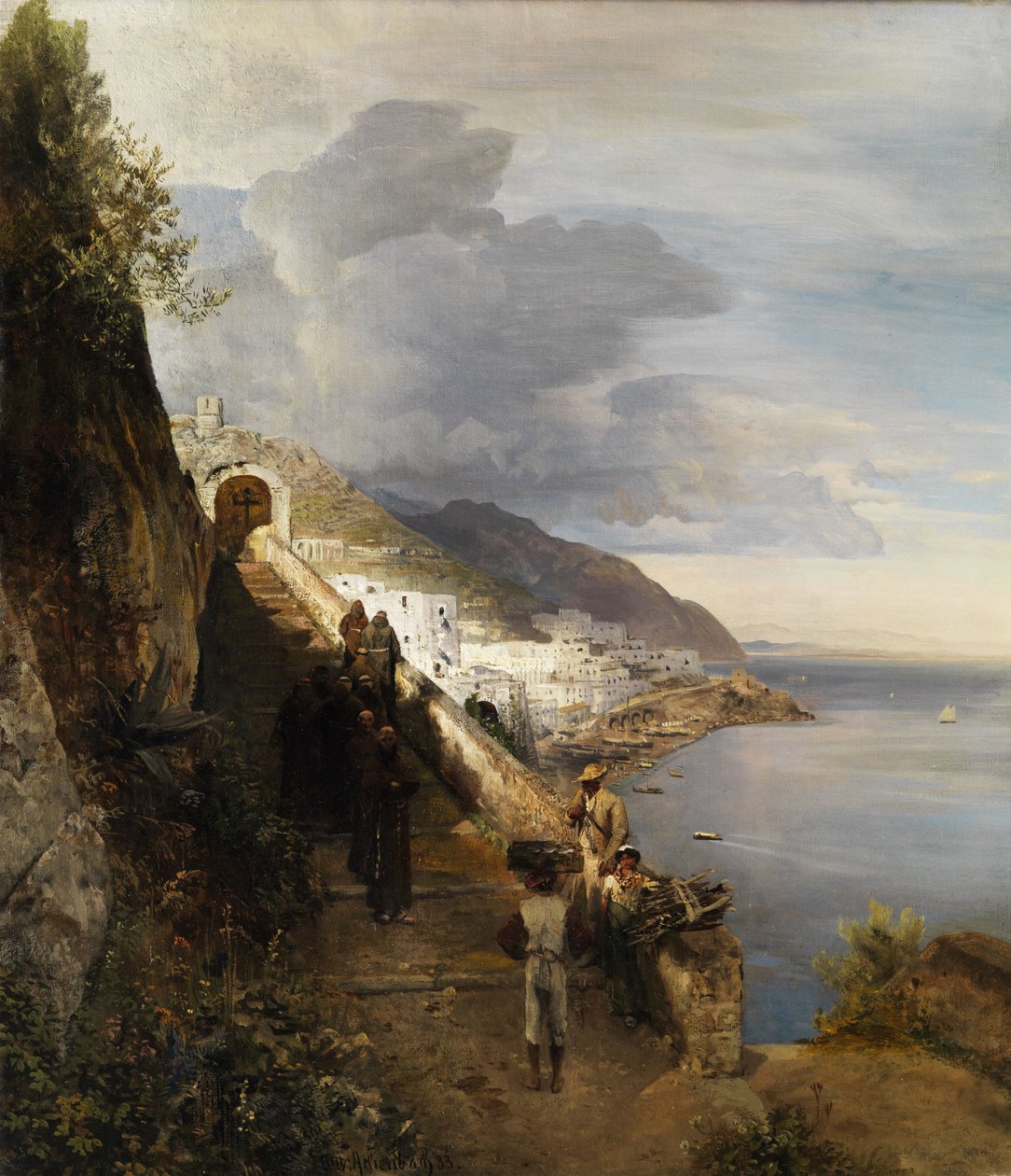 Az Amalfi-part alkotó: Oswald Achenbach