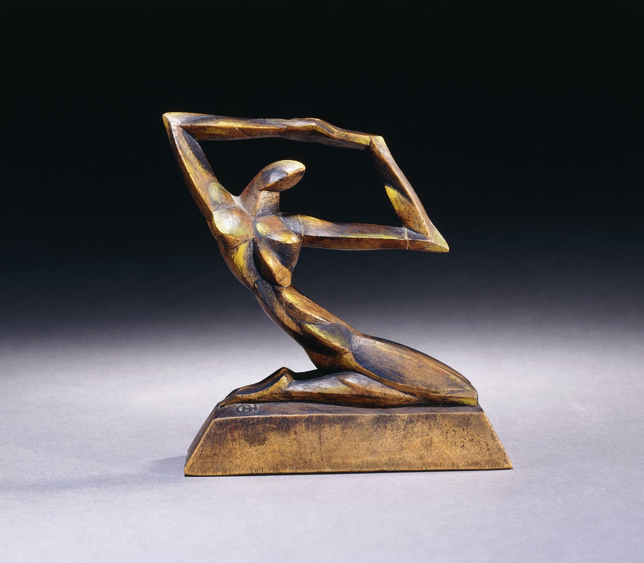 térdelő; Térdelő, 1920 körül alkotó: Oswald Herzog