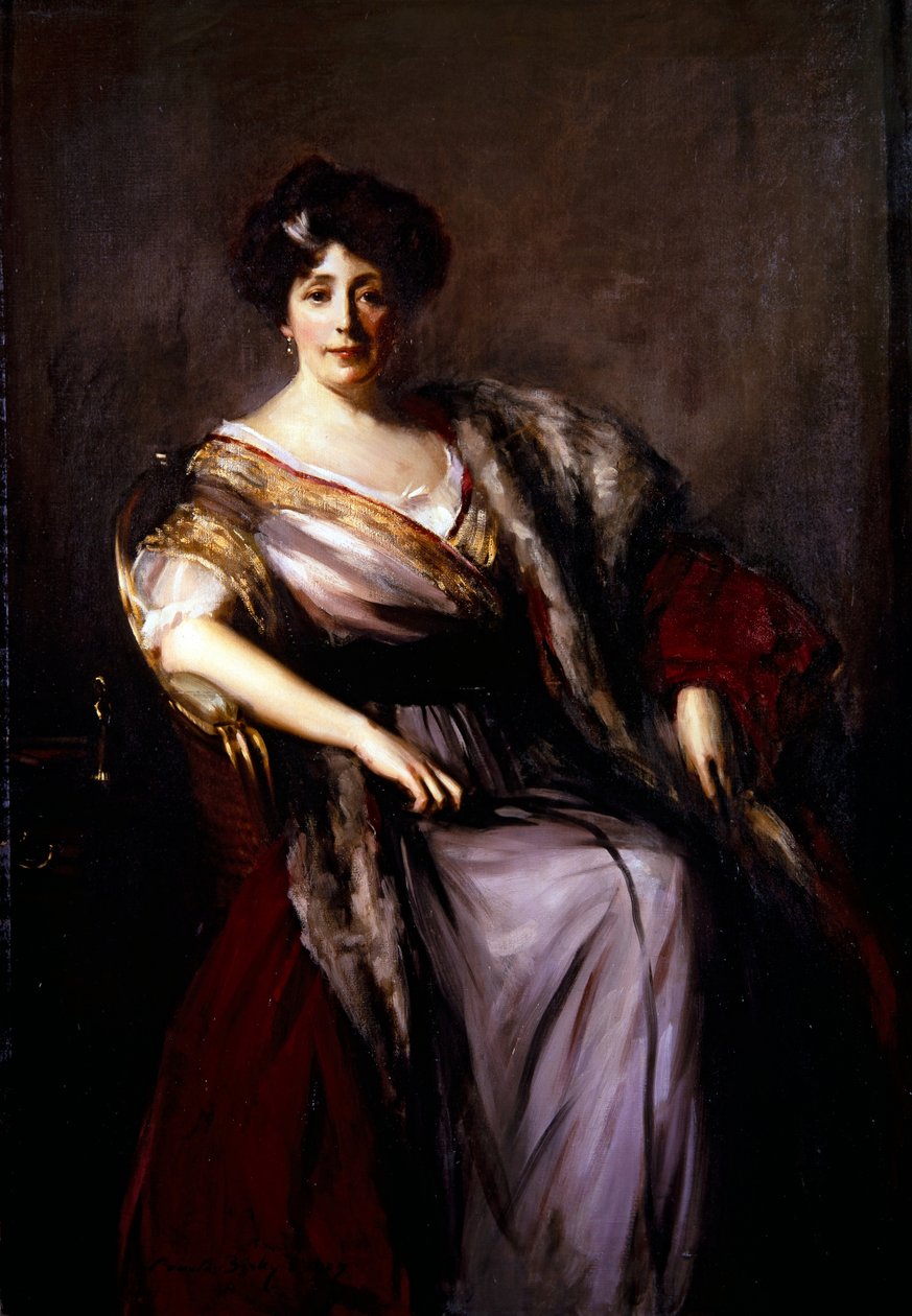 Mrs Holden (festmény) alkotó: Oswald Hornby Joseph Birley