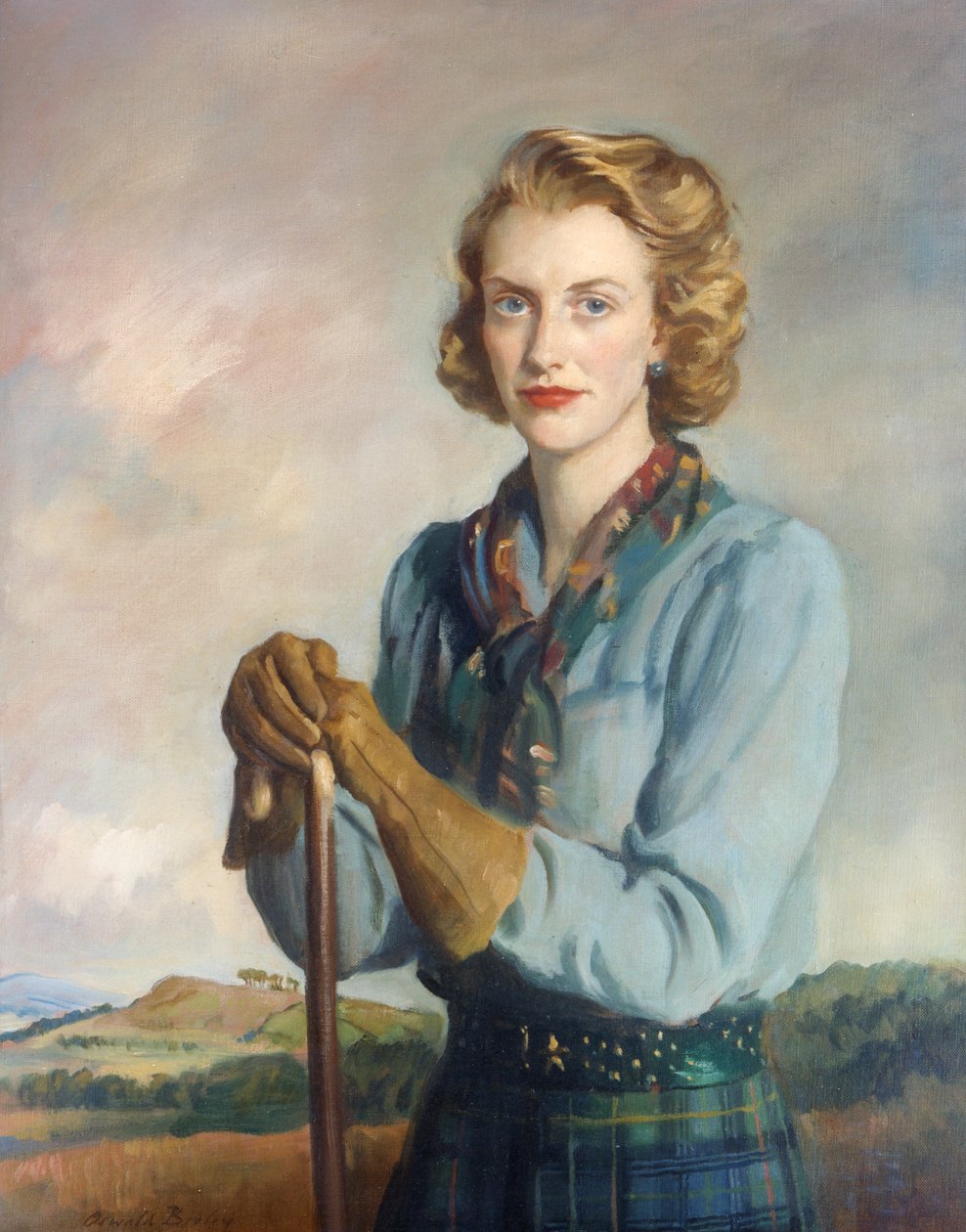 Erzsébet portréja alkotó: Oswald Hornby Joseph Birley