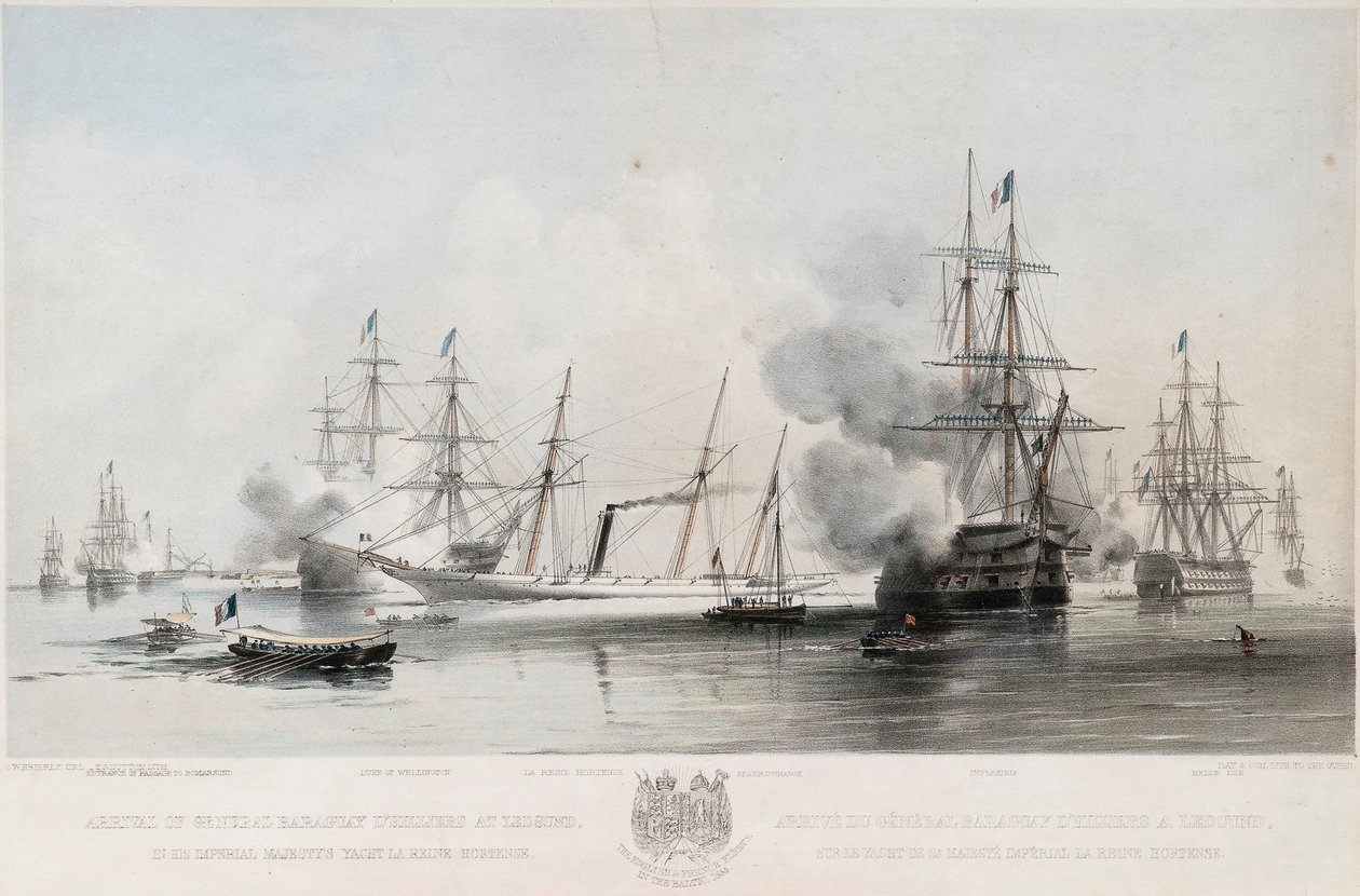 Baraguay DHilliers tábornok megérkezése Grengamba, 1854 alkotó: Oswald Walters Brierly