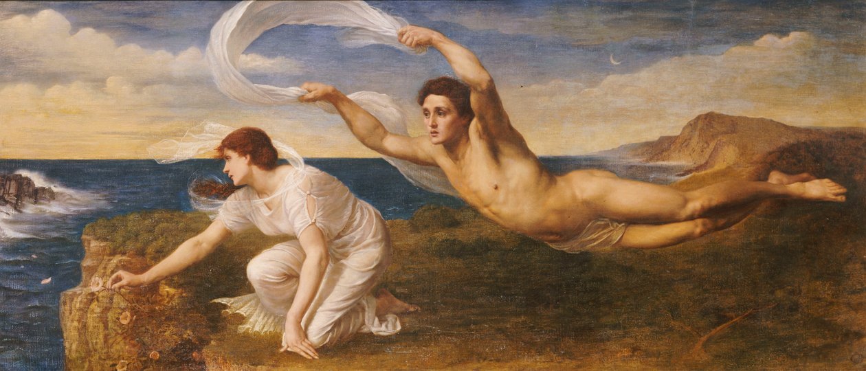 Boreas és Orithyia, 1879 körül (olaj, vászon) alkotó: Oswald von Glehn