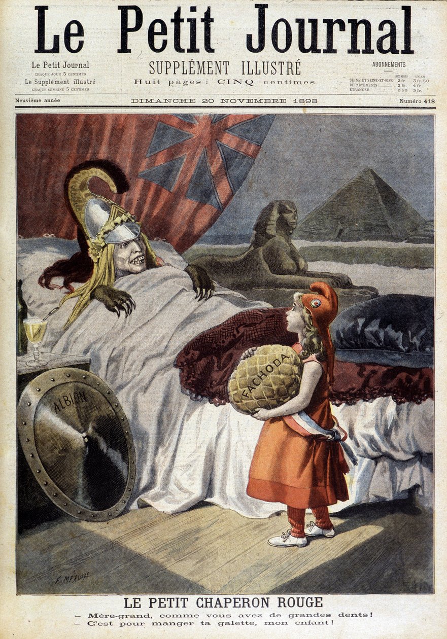 Piroska. Rajzfilm Fachodáról és az „áruló Albion” ambícióiról”. F. Méaulle metszete Tofani nyomán. „The Petity Journal”, november 20 alkotó: Oswaldo (after) Tofani