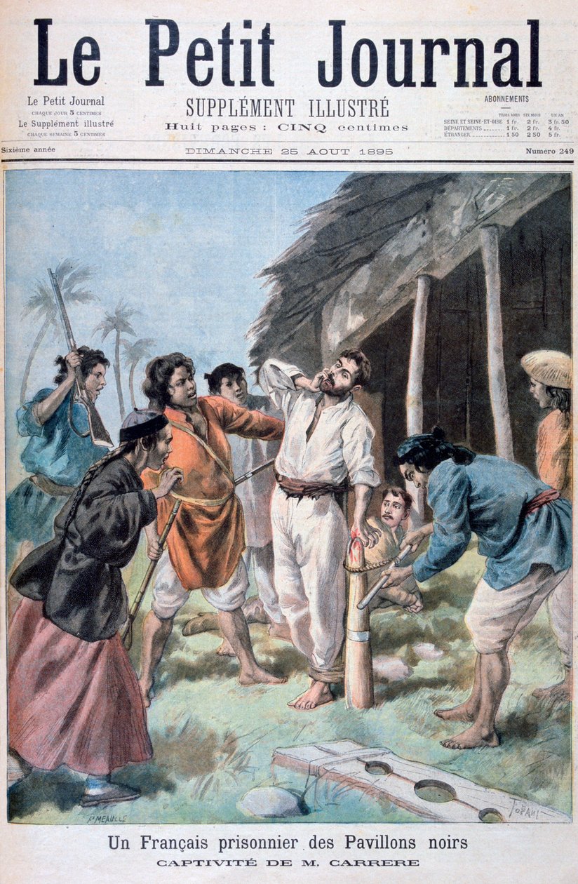 Egy francia fogoly, Tonkin, Vietnam, 1895 alkotó: Oswaldo Tofani