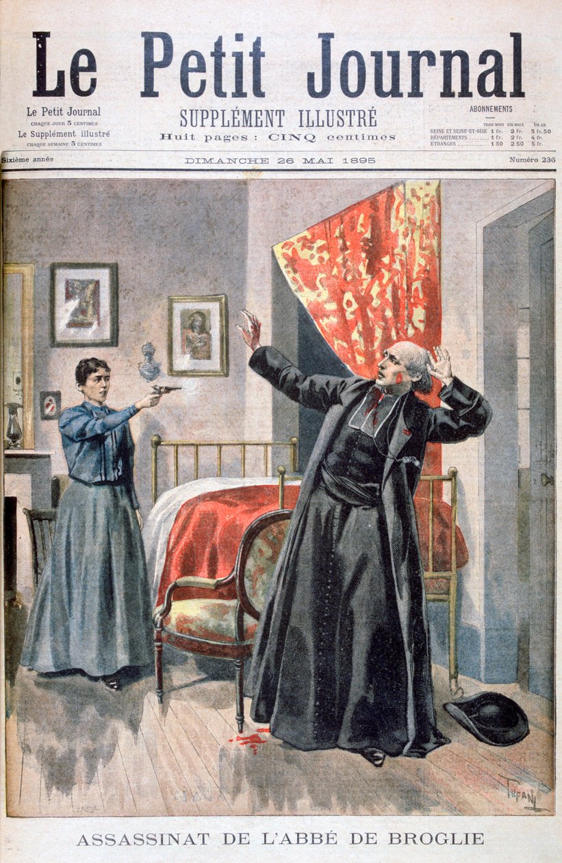 A broglie-i apát meggyilkolása, 1895. alkotó: Oswaldo Tofani