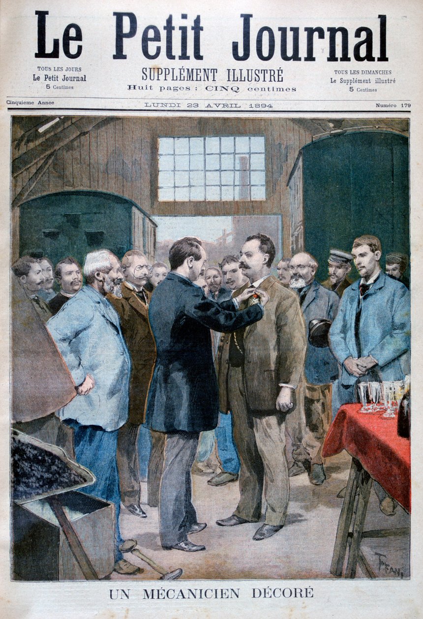 Egy szerelő kitüntetése, 1894 alkotó: Oswaldo Tofani