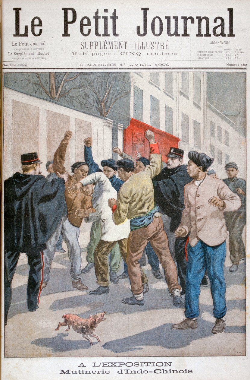 Indokínai zavargások, Egyetemes Kiállítás, Párizs, 1900 alkotó: Oswaldo Tofani