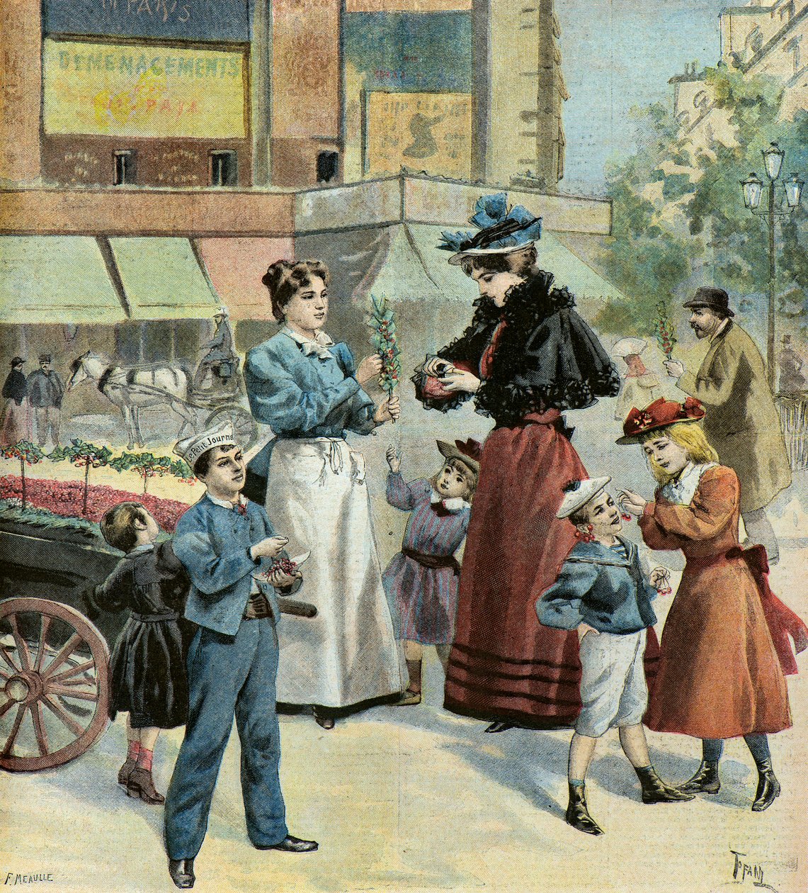 Párizs tavasszal,1895 (Illusztráció) alkotó: Oswaldo Tofani