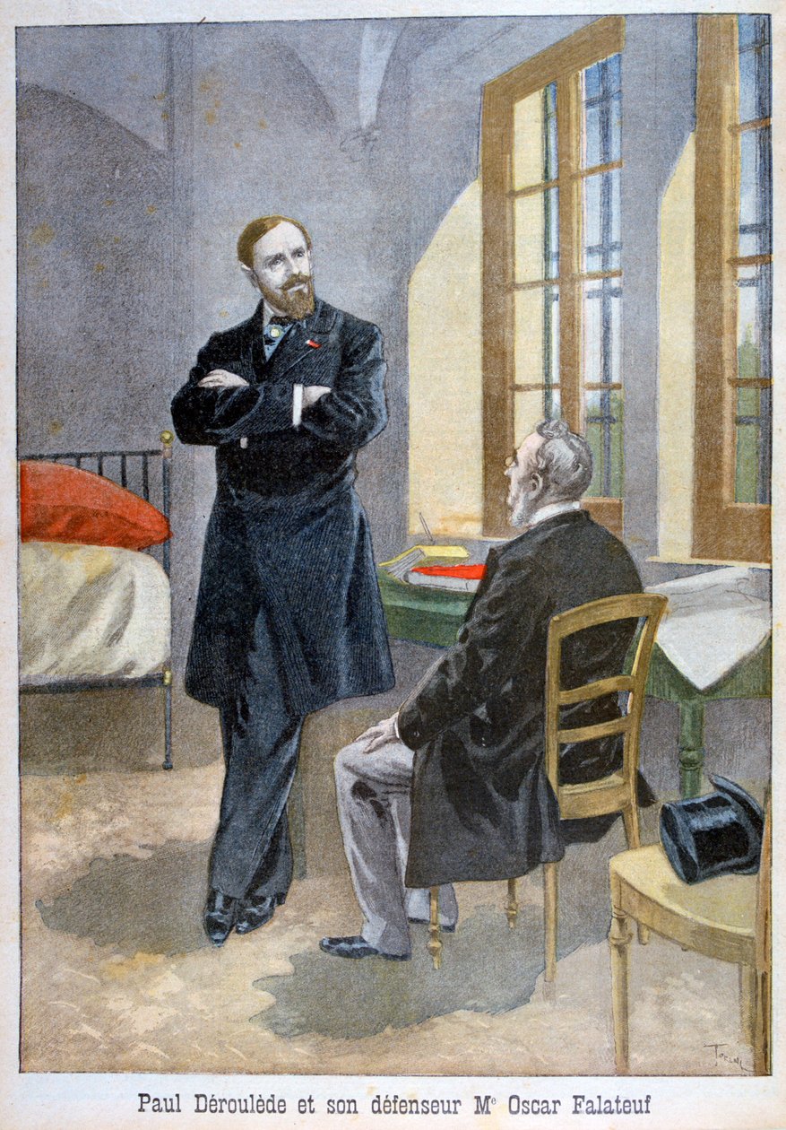Paul Déroulède és védője, Oscar Falateuf, 1899. alkotó: Oswaldo Tofani