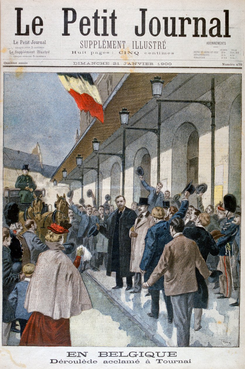 Paul Déroulède száműzetésbe érkezik a belgiumi Tournaiba, 1900. alkotó: Oswaldo Tofani