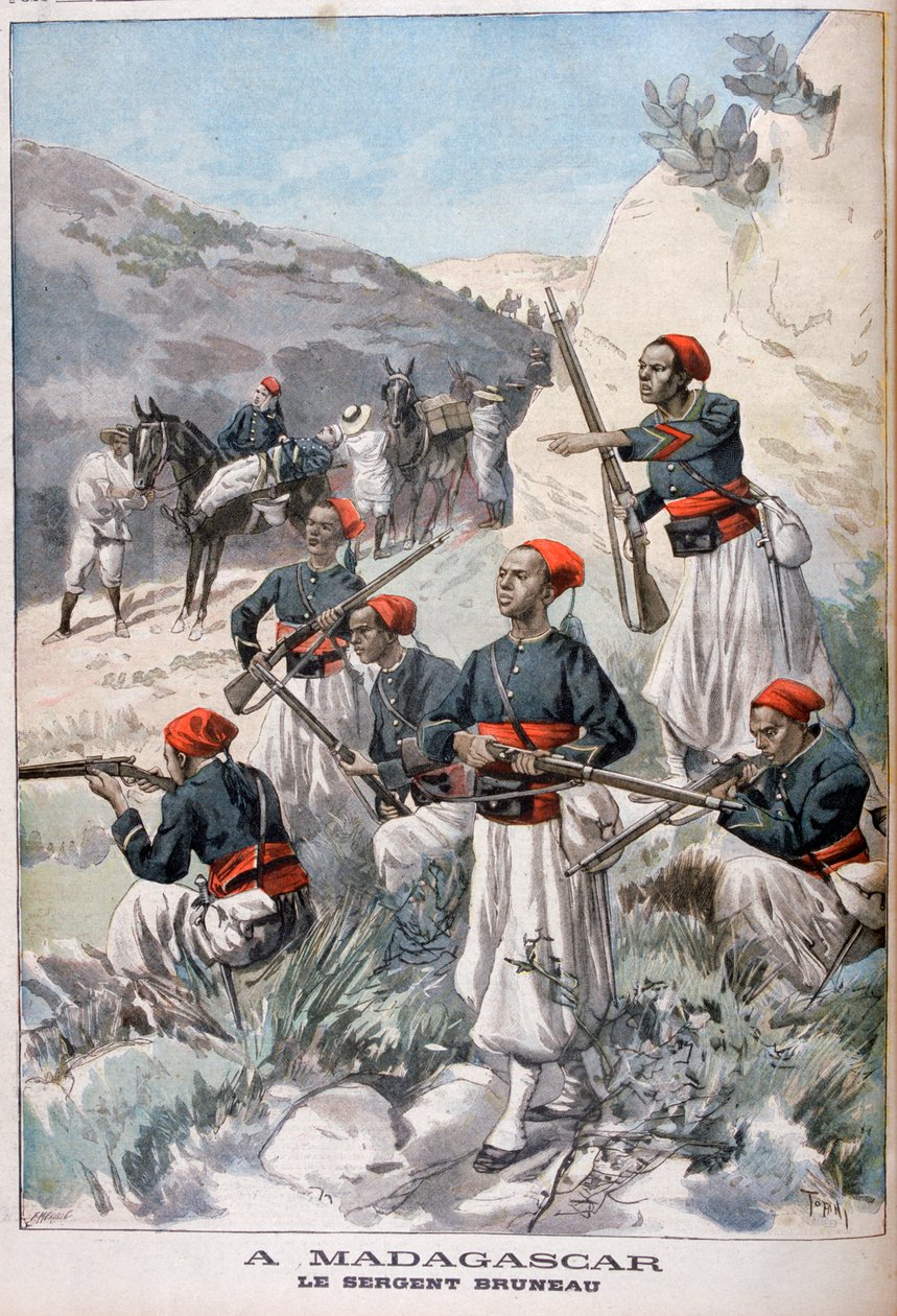 Szenegáli csapatok, Madagaszkár, 1897 alkotó: Oswaldo Tofani