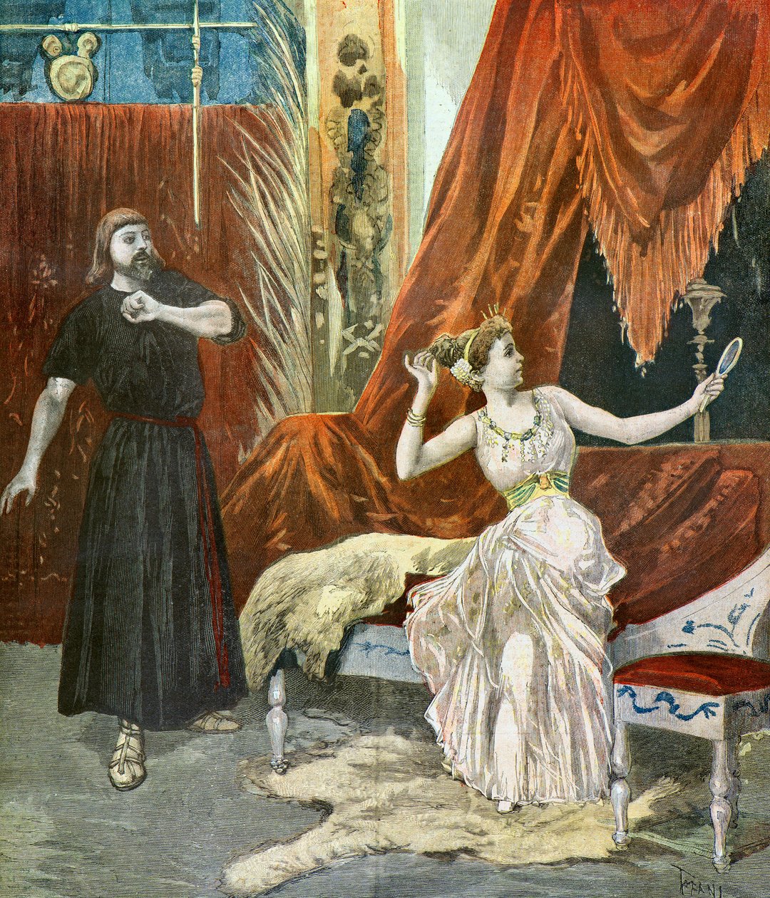 Sibyl Sanderson és Francisque Delmas alkotó: Oswaldo Tofani