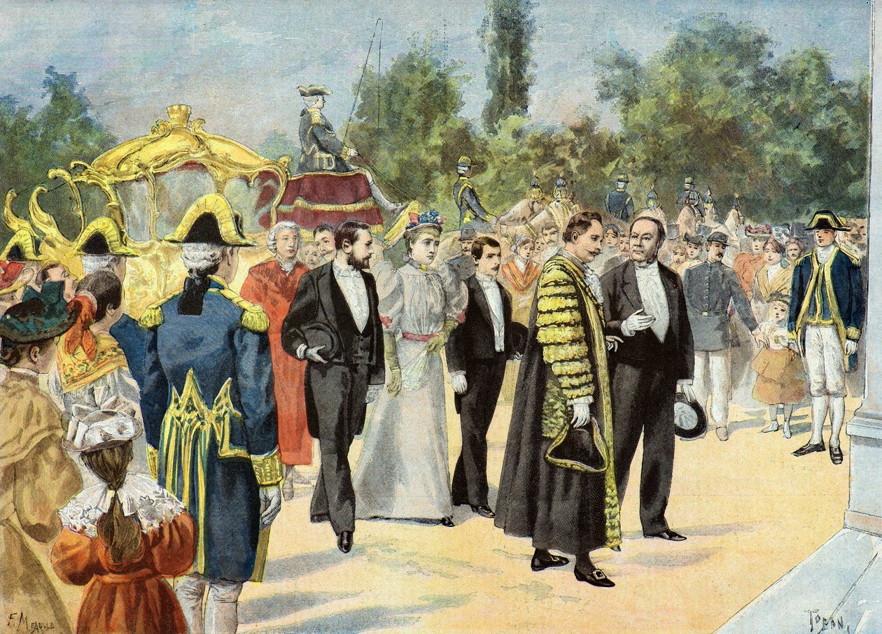 Sir Joseph Renals Bordeaux-ba látogat alkotó: Oswaldo Tofani