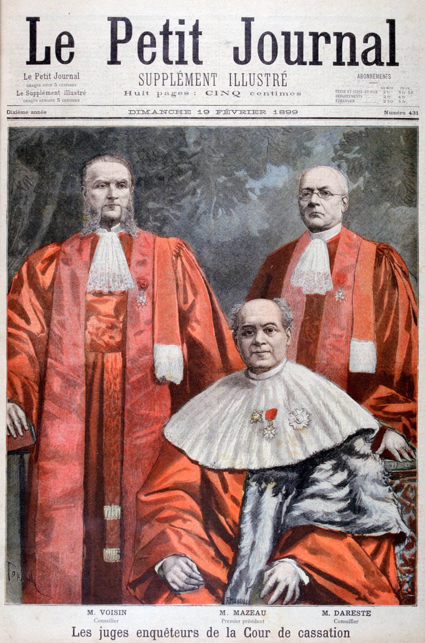 A legfelsőbb fellebbviteli bíróság bírái, Franciaország, 1899. alkotó: Oswaldo Tofani