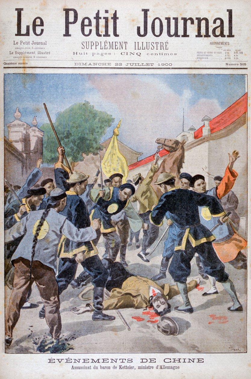 Ketteler báró német miniszter meggyilkolása, Kína, 1900 alkotó: Oswaldo Tofani