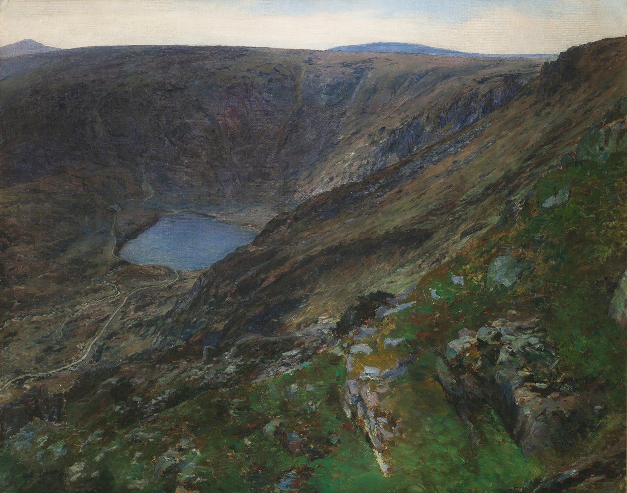 Hegyi tó az Óriáshegységben, 1896 alkotó: Otakar Lebeda