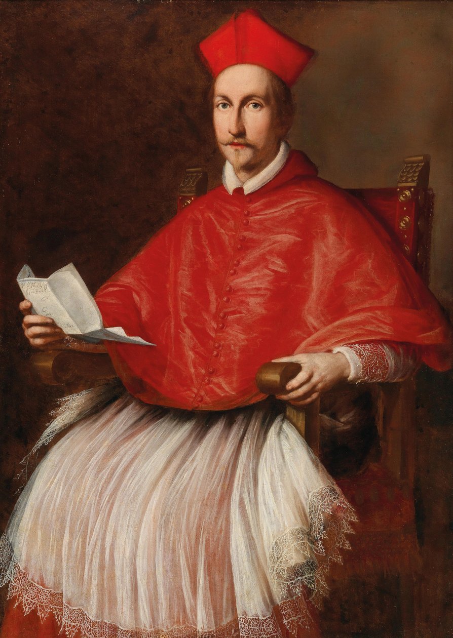 Francesco Barberini bíboros portréja 1597-1679, kb. 1624. alkotó: Ottavio Maria Leoni