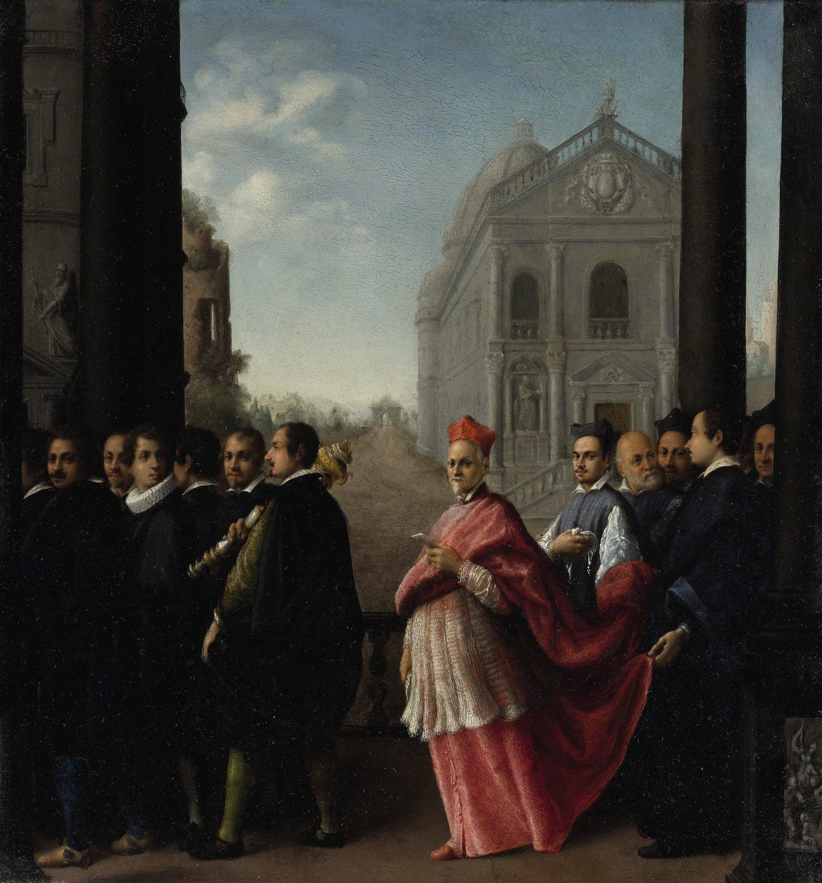 A bíborosi körmenet, 1621. alkotó: Ottavio Mario Leoni