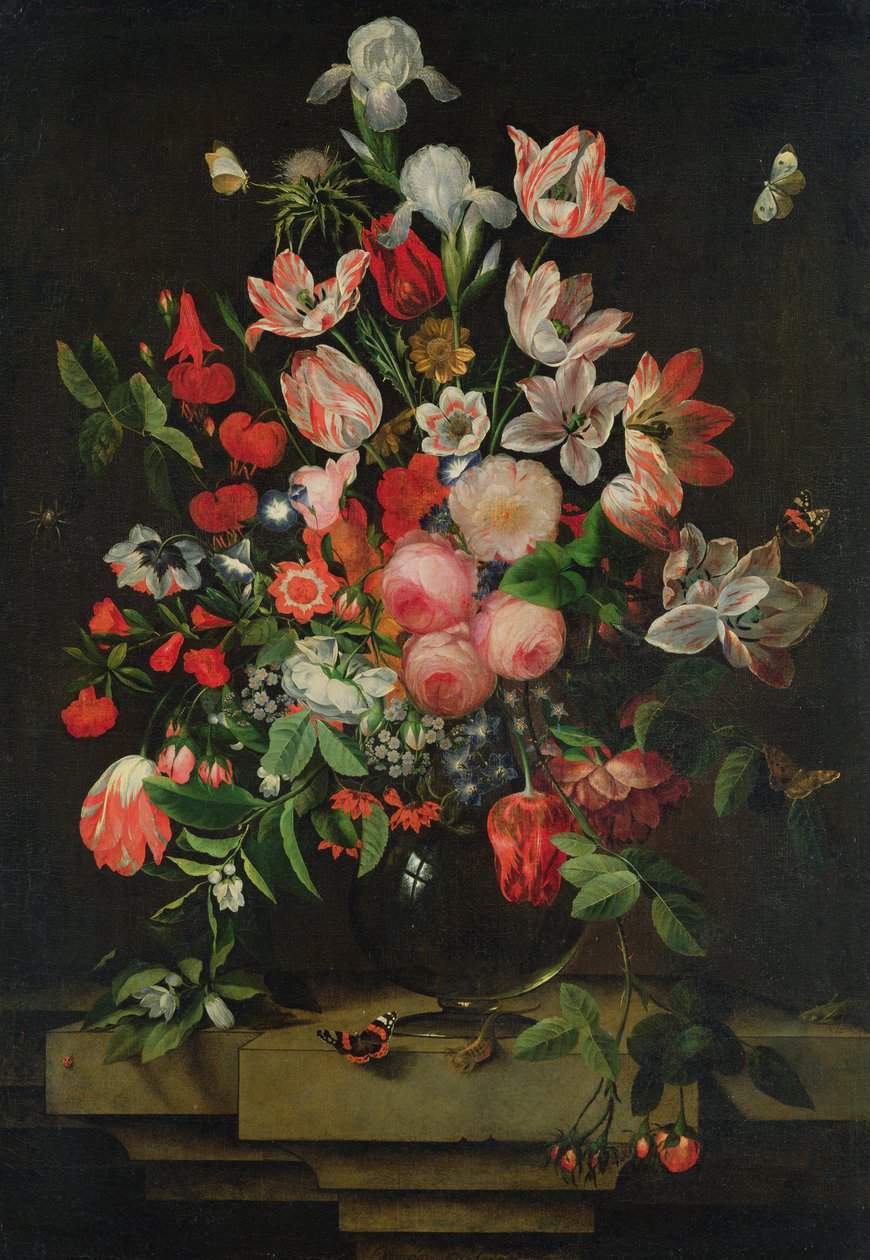 Virágfestmény, 1678 alkotó: Ottmar the Elder Elliger