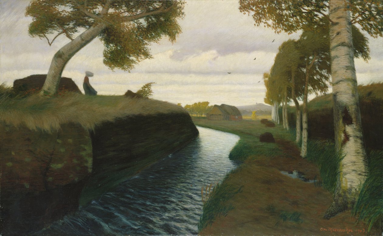 Csatorna Moorlandban, 1903 alkotó: Otto Modersohn