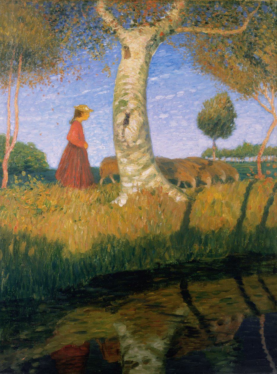 Napsütéses őszi nap alkotó: Otto Modersohn