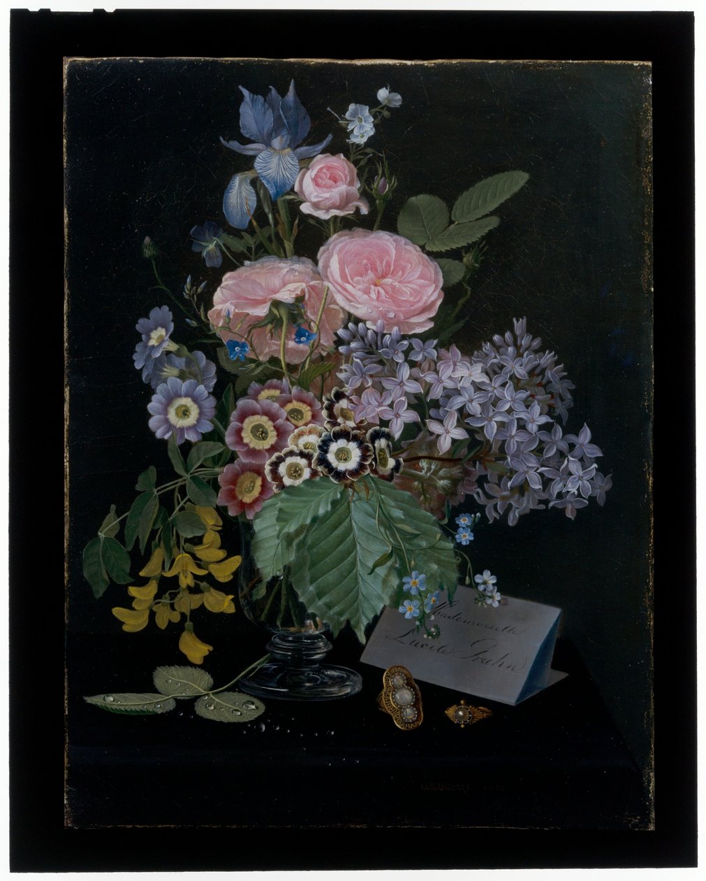 A Still Life of Flowers in a Glass vase alkotó: Otto Didrik Ottesen