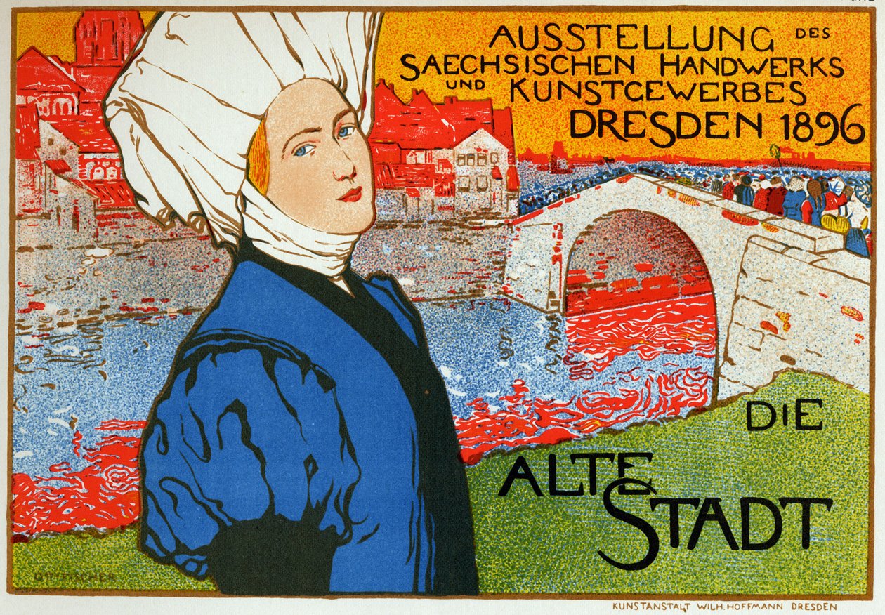A drezdai ipari vásár Németországban alkotó: Otto Fischer