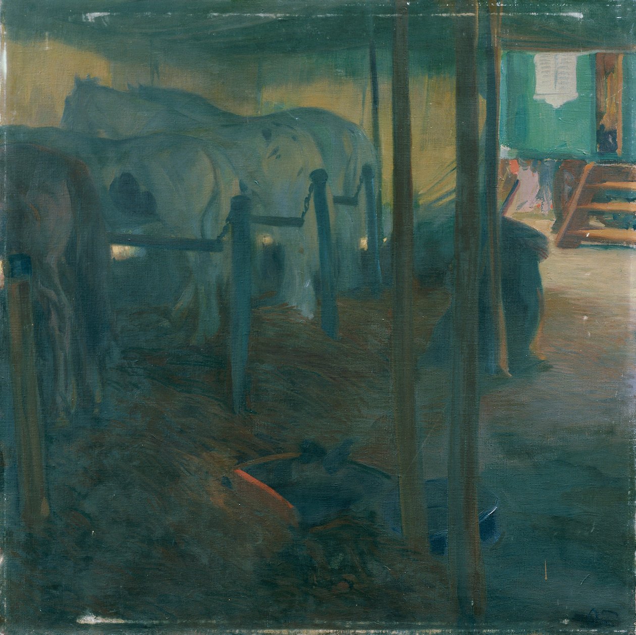 Cirkusztanulmány (On the Longe) alkotó: Otto Friedrich