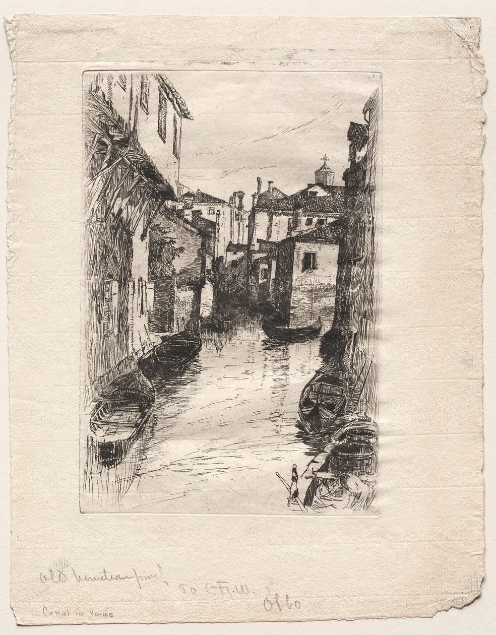Velencei csatorna, 1880. alkotó: Otto H. Bacher