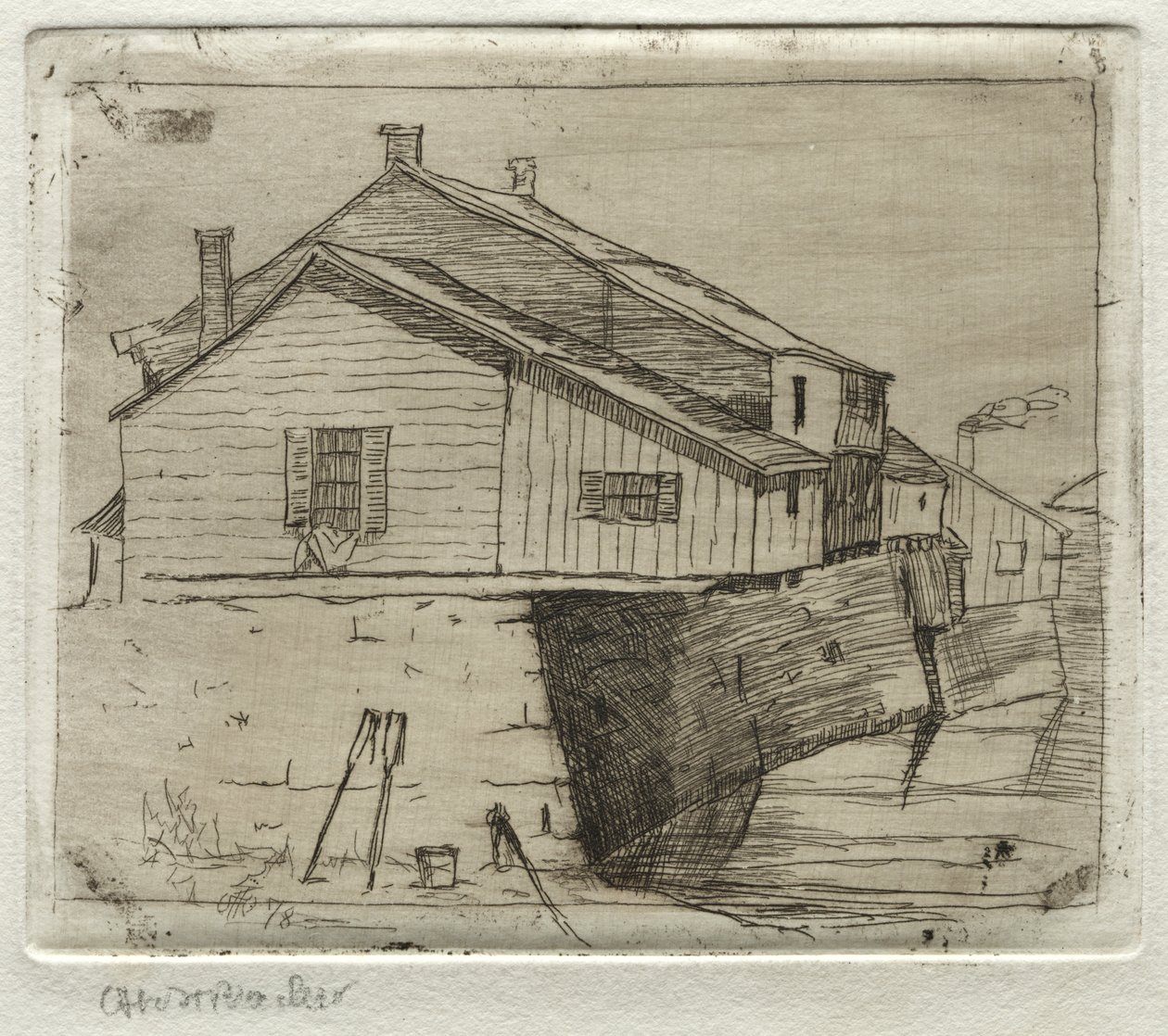 Cottages, Cleveland, 1878. alkotó: Otto H. Bacher