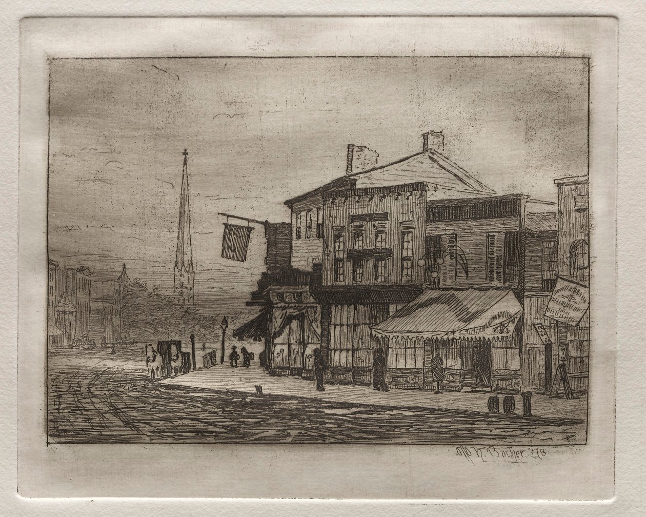 Eagle Street és Woodland Avenue, 1878. alkotó: Otto H. Bacher