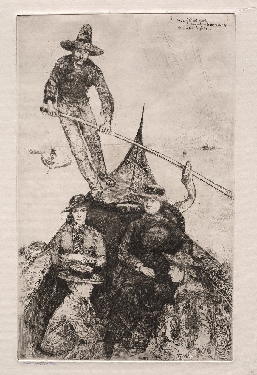 Velencei rézkarcok, 1881. alkotó: Otto H. Bacher