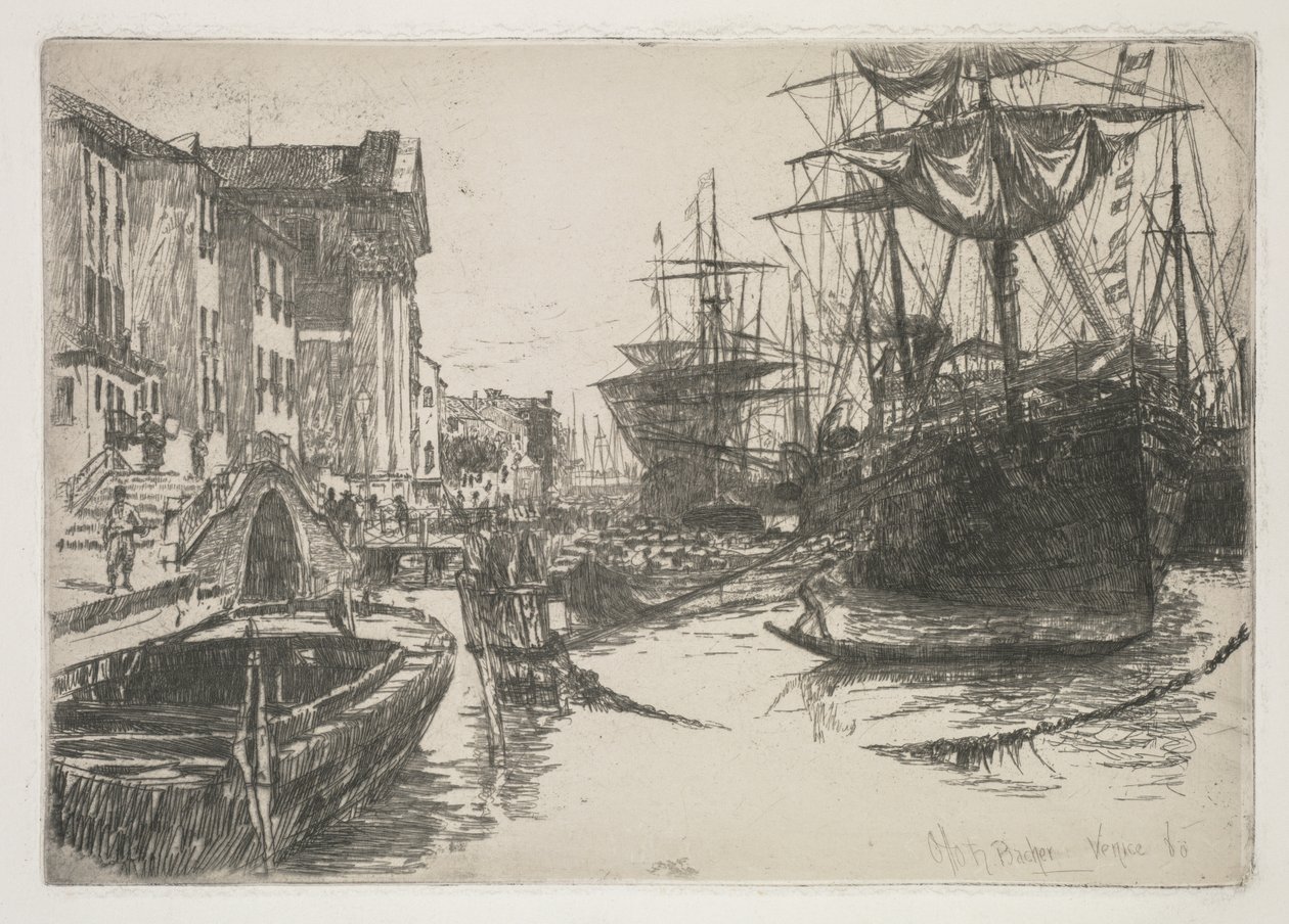 A Zattere alapjai, 1880. alkotó: Otto H. Bacher