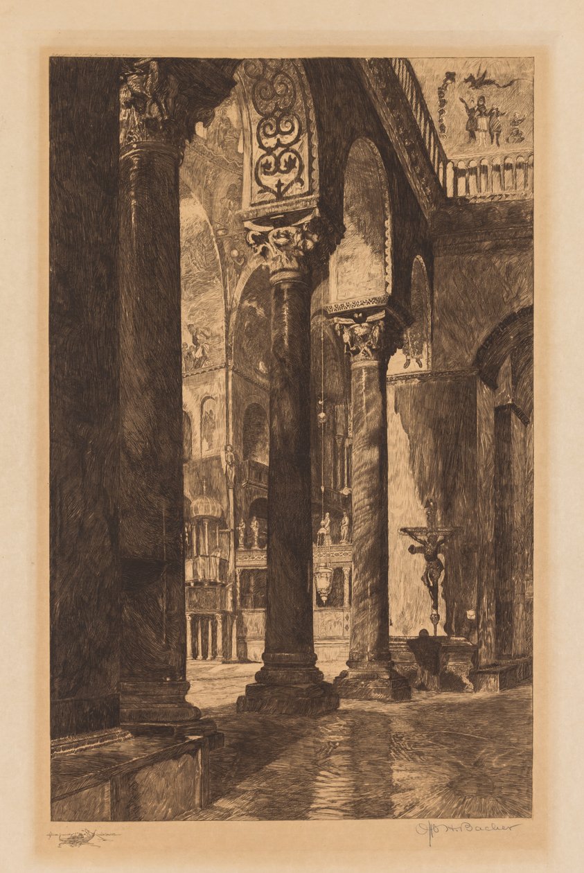 St. Marks belseje, Velence. alkotó: Otto H. Bacher