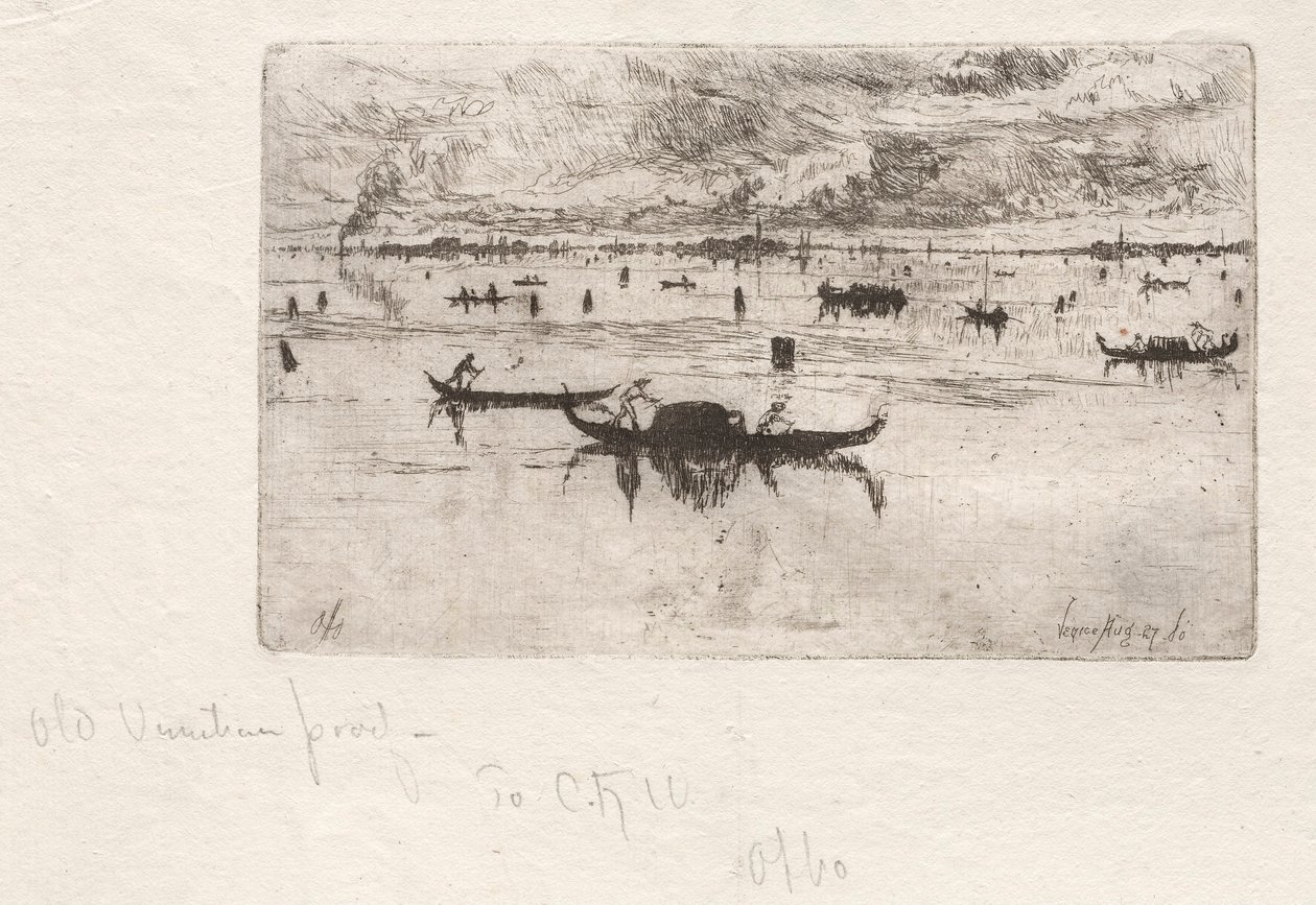 A Salute felé tekintve, Velence, 1880. alkotó: Otto H. Bacher