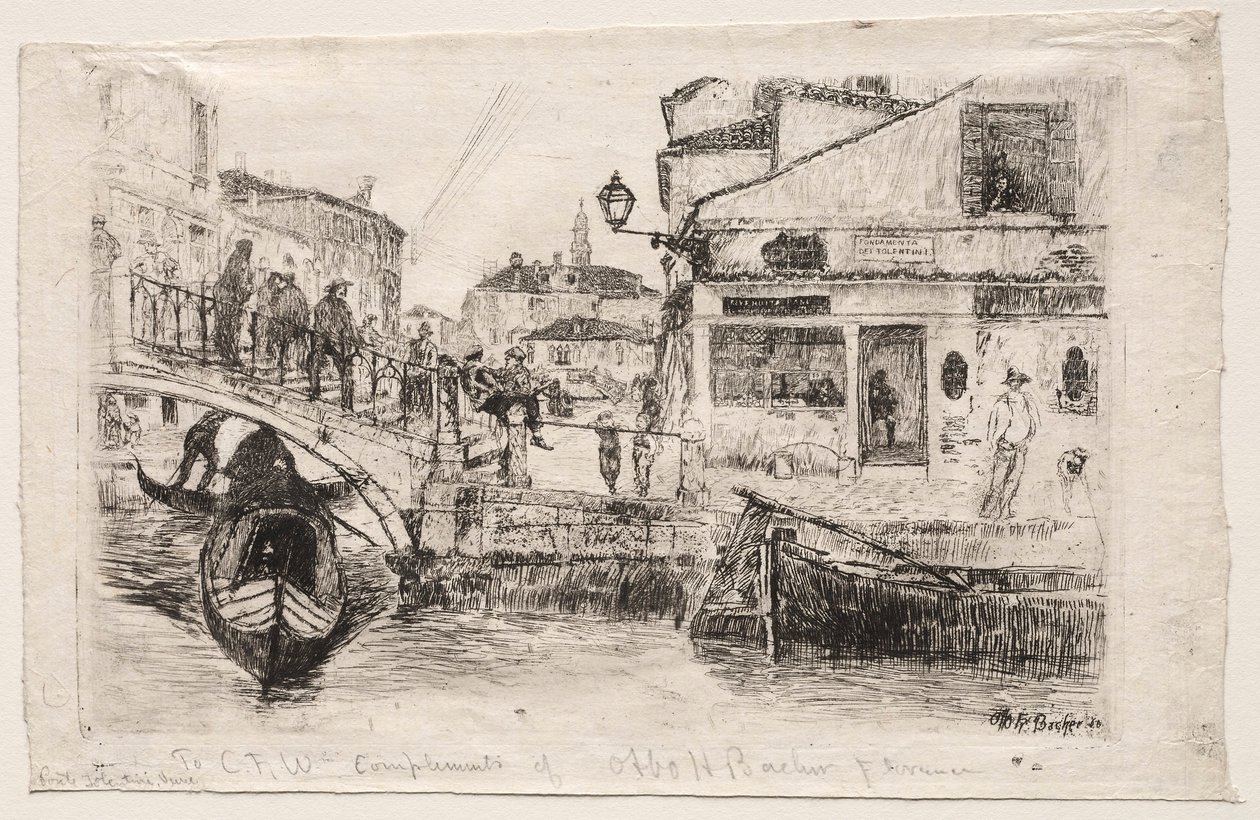 Ponte Tolentine, 1880. alkotó: Otto H. Bacher