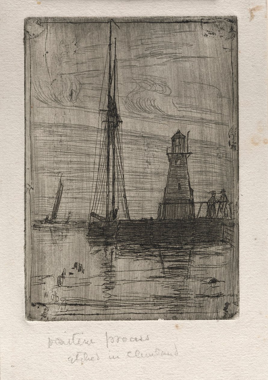 River Pier, 1890. alkotó: Otto H. Bacher