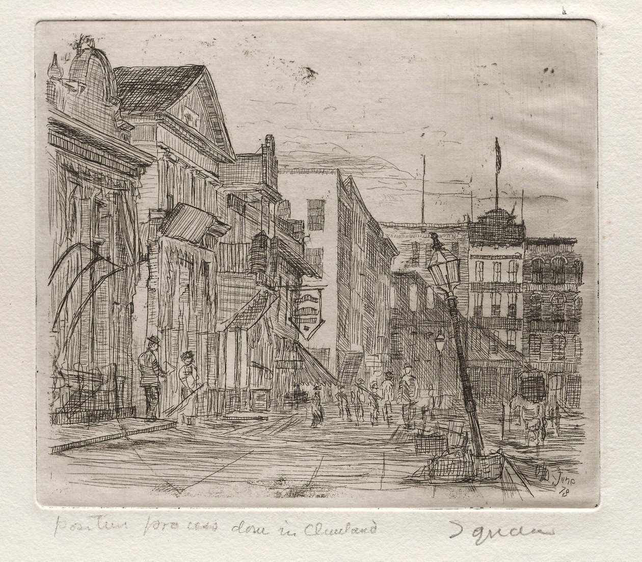 A tér, 1878. alkotó: Otto H. Bacher