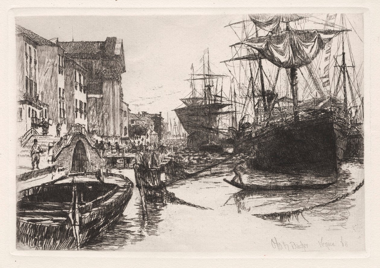 Velence, 1880. alkotó: Otto H. Bacher