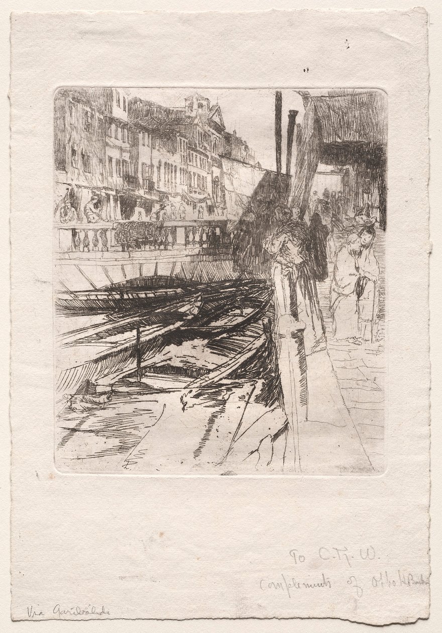Via Garibaldi, 19. század vége – 20. század eleje. alkotó: Otto H. Bacher