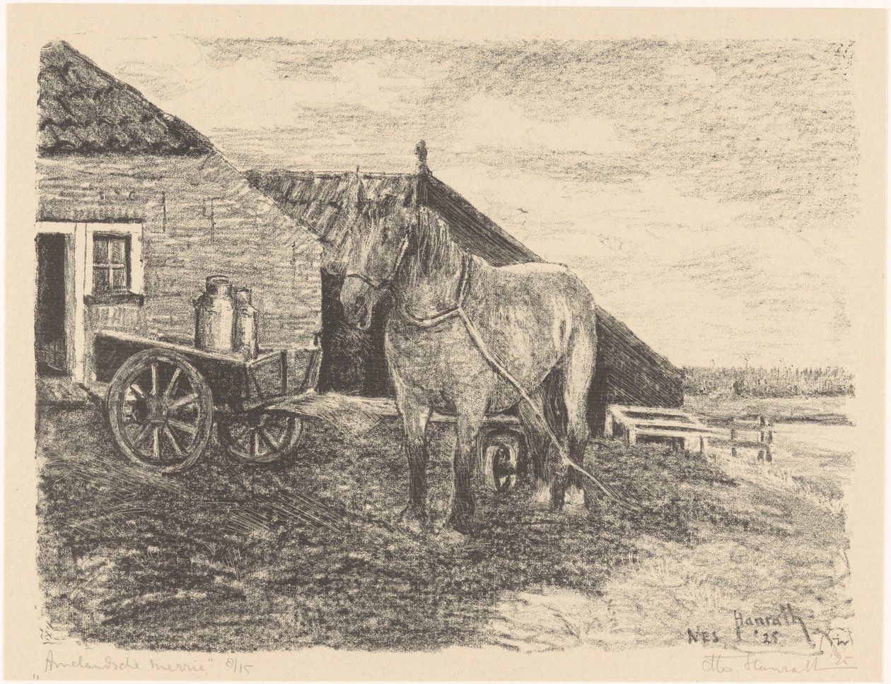 Ameland kanca (eredeti cím a tárgyon) alkotó: Otto Hanrath (signed by artist)