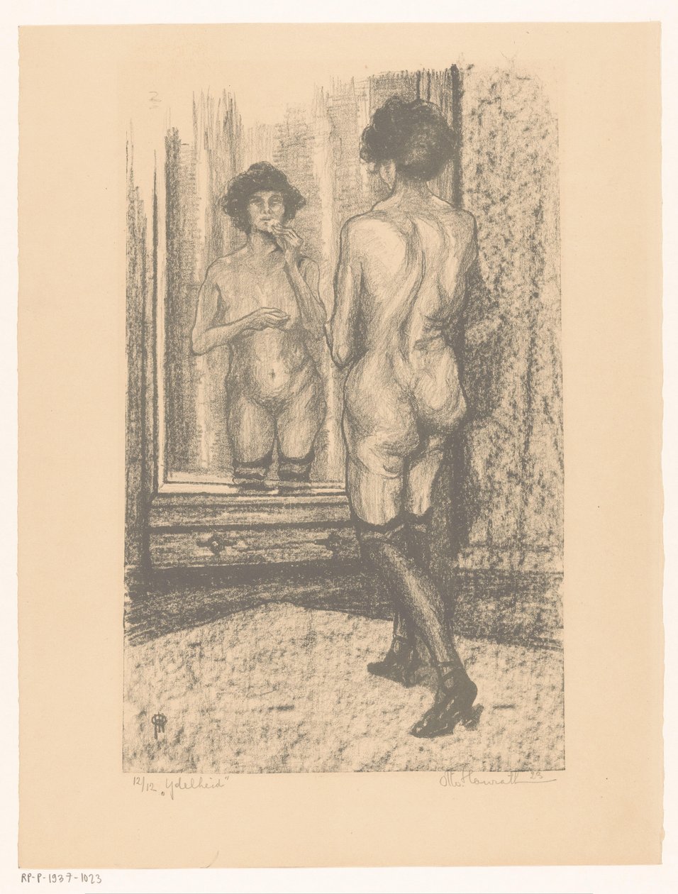 Hiúság (eredeti cím a tárgyon) alkotó: Otto Hanrath (signed by artist)