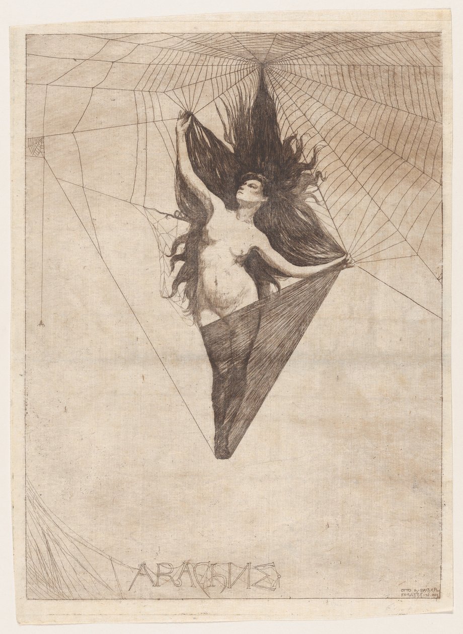 Arachne, 1884., 1884. alkotó: Otto Henry Bacher